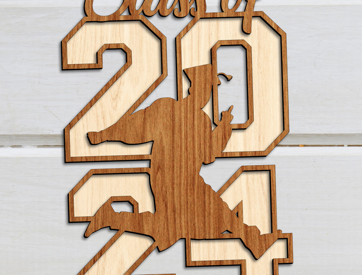 Σετ των 2 Intra απο ξύλο plywood 3mm-4mm πάχος - Τάξη ψηφιακών αρχείων 2024  Δίασταση 20x20 cm INTRAFABR-99345652