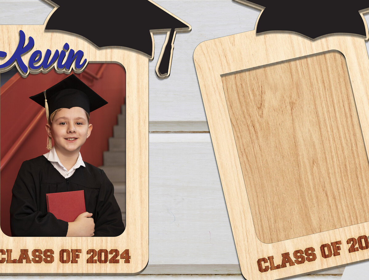 Σετ των 2 Intra απο ξύλο plywood 3mm-4mm πάχος - Κατηγορία 2024 Κορνίζα  Δίασταση 20x25 cm INTRAFABR-98479416