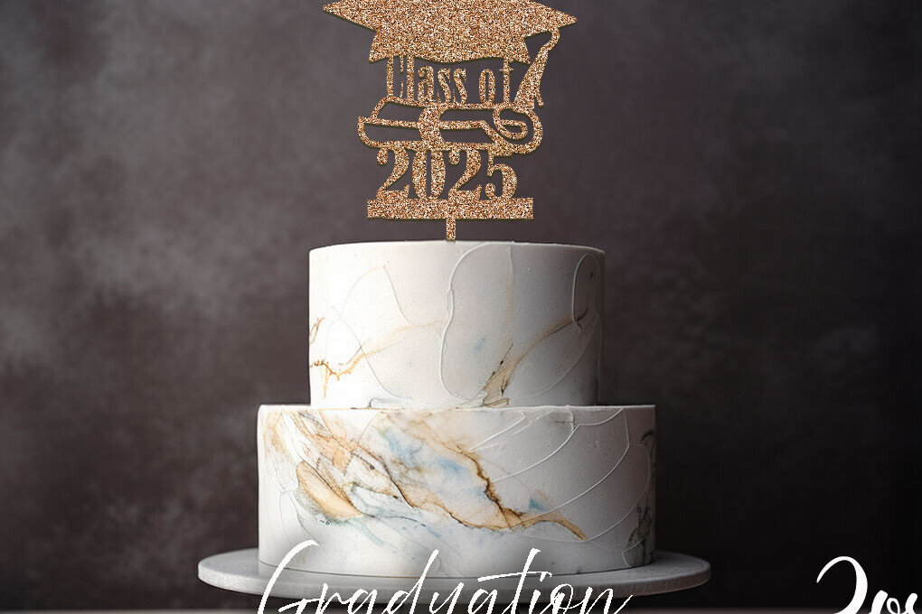 Σετ των 2 Intra απο ξύλο plywood 3mm-4mm πάχος - Κατηγορία 2025 Cake Topper  Cut File Δίασταση 20x20 cm INTRAFABR-118761401