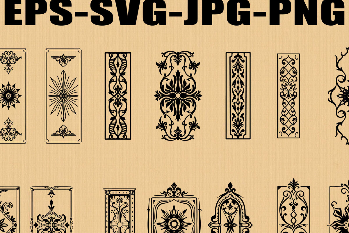 Σετ των 2 Intra απο ξύλο plywood 3mm-4mm πάχος - Κλασικά φλοράλ πάνελ κοπής με λέιζερ Δίασταση 20x25 cm INTRAFABR-123819232