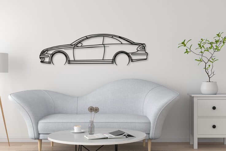 Σετ των 2 Intra απο ξύλο plywood 3mm-4mm πάχος - Διακόσμηση τοίχου αυτοκινήτου CLK W209 Laser Cut Δίασταση 20x20 cm INTRAFABR-110989855