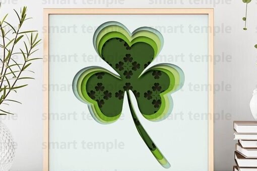 Σετ των 2 Intra απο ξύλο plywood 3mm-4mm πάχος - Clover ,  Clover  για Cricut Δίασταση 20x20 cm INTRAFABR-81177664