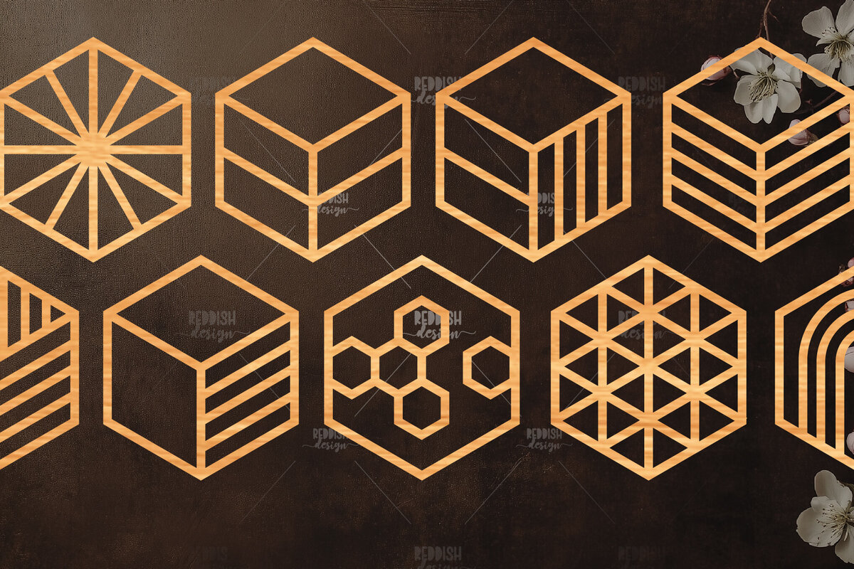 Σετ των 2 Intra απο ξύλο plywood 3mm-4mm πάχος - Coaster Laser Cut File  Δίασταση 20x20 cm INTRAFABR-121607752