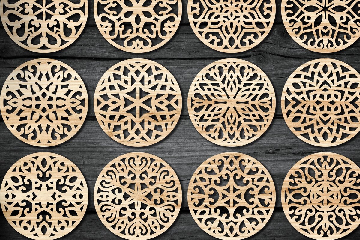 Intra απο ξύλο plywood 3mm-4mm πάχος - Σουβέρ Πακέτο σουβέρ κοπής Laser  Δίασταση 30x20 cm INTRAFABR-48862599