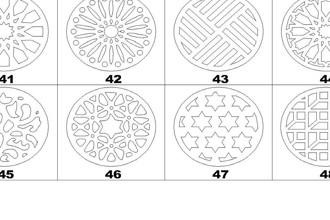 Σετ των 2 Intra απο ξύλο plywood 3mm-4mm πάχος - Άμεση λήψη υ Coasters Cut Laser Δίασταση 20x20 cm INTRAFABR-37101676