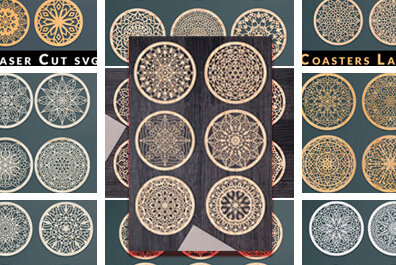 Intra απο ξύλο plywood 3mm-4mm πάχος - Σετ σουβέρ Laser Cut  Bundle Δίασταση 30x20 cm INTRAFABR-66081267