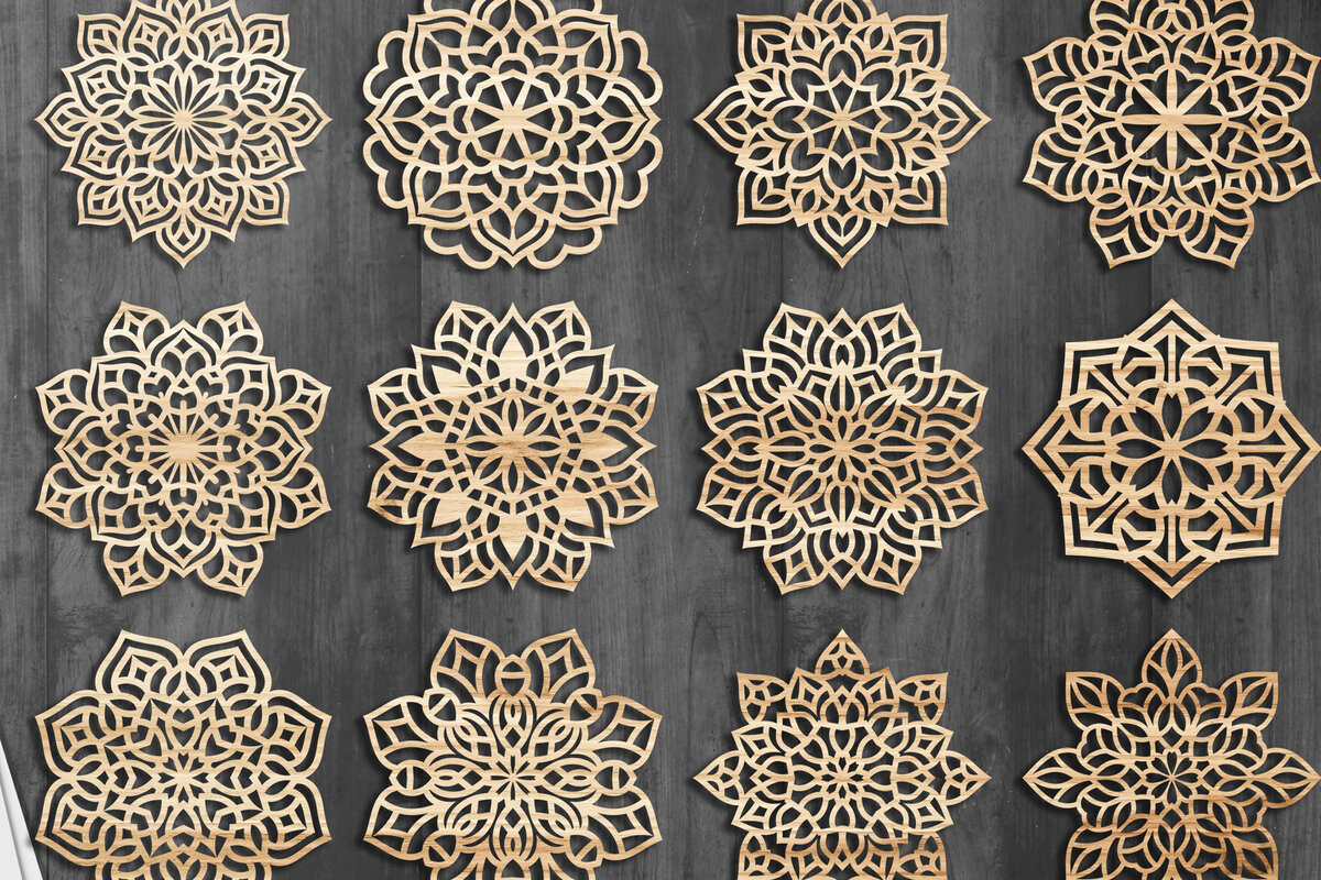 Intra απο ξύλο plywood 3mm-4mm πάχος - Πακέτο αρχείων  Cut Coasters Laser Cut V62 Δίασταση 30x20 cm INTRAFABR-60161140