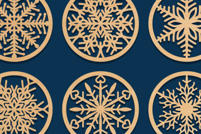 Intra απο ξύλο plywood 3mm-4mm πάχος - Σετ σουβέρ Laser Cut  Δίασταση 40x50 cm INTRAFABR-70433076