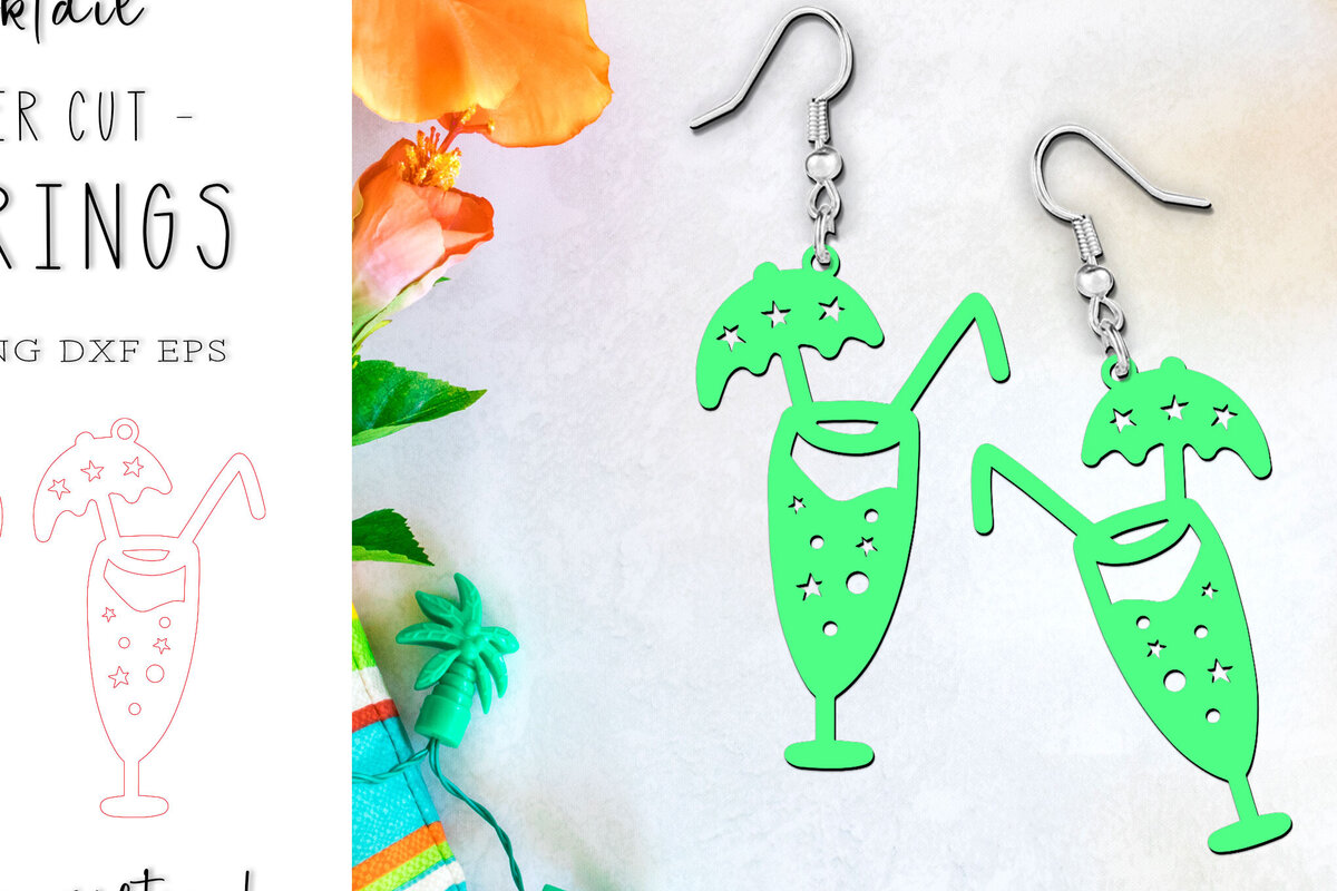 Intra απο ξύλο plywood 3mm-4mm πάχος -  κοπής με λέιζερ για καλοκαιρινά σκουλαρίκια κοκτέιλ Δίασταση 900x900 cm INTRAFABR-120575703