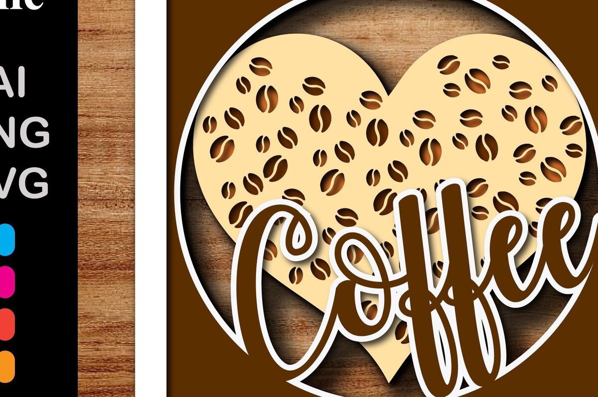 Σετ των 2 Intra απο ξύλο plywood 3mm-4mm πάχος - Καφές 3d πολυστρωματικό πάνελ για  Δίασταση 20x20 cm INTRAFABR-31323878