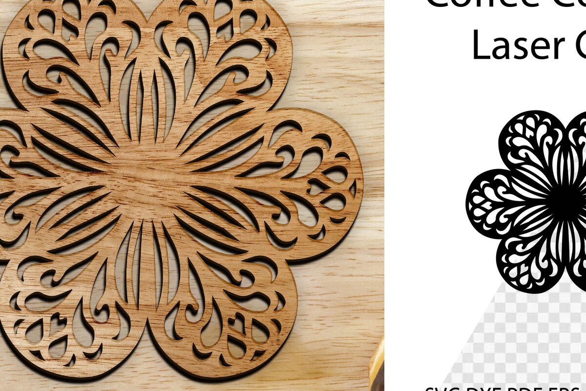 Intra απο ξύλο plywood 3mm-4mm πάχος - Coaster Coaster Cut Laser. Στρογγυλό σουβέρ Δίασταση 30x20 cm INTRAFABR-115036835