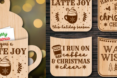 Intra απο ξύλο plywood 3mm-4mm πάχος - Γραφικό πακέτο θήκης δωροκάρτας καφέ Δίασταση 30x20 cm INTRAFABR-78362384