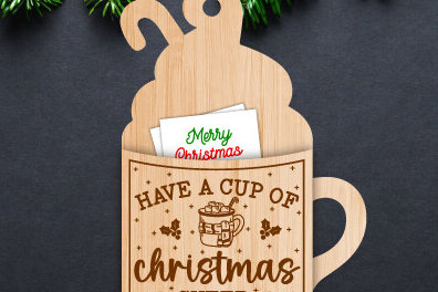 Intra απο ξύλο plywood 3mm-4mm πάχος - Γραφικό σχέδιο θήκης δώρου για καφέ Δίασταση 30x20 cm INTRAFABR-78362330