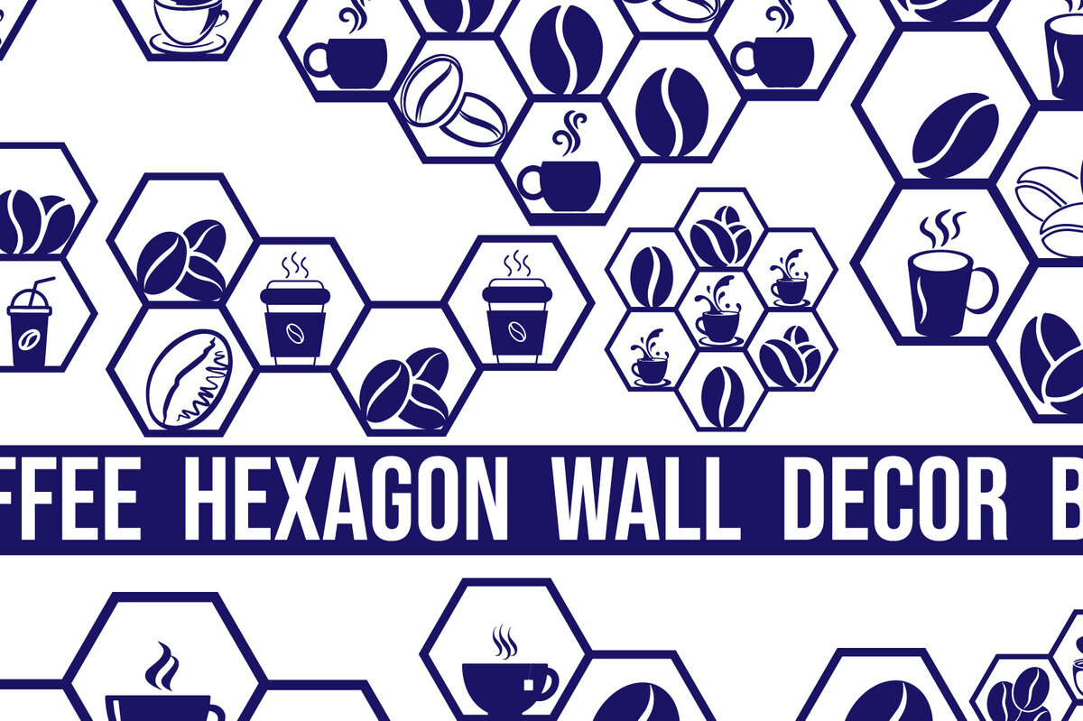 Σετ των 2 Intra απο ξύλο plywood 3mm-4mm πάχος - Πακέτο διακόσμησης τοίχου Coffee Hexagon Δίασταση 20x20 cm INTRAFABR-85364244