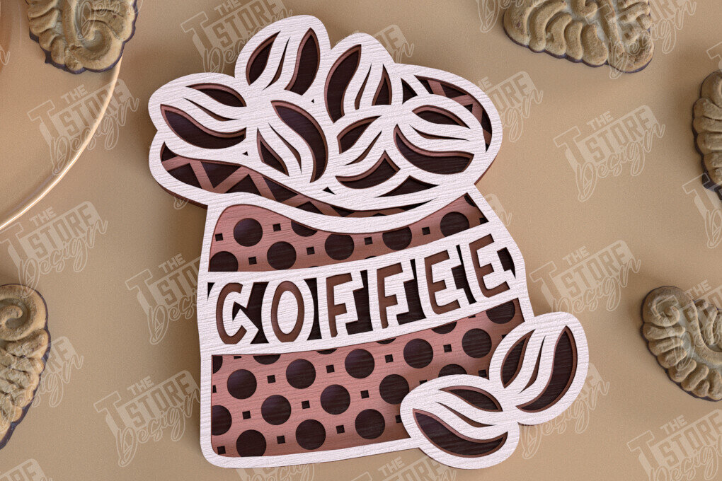 Intra απο ξύλο plywood 3mm-4mm πάχος - Καφέ Mandala | Πρότυπο 3D |  CNC Δίασταση 30x30 cm INTRAFABR-100852147