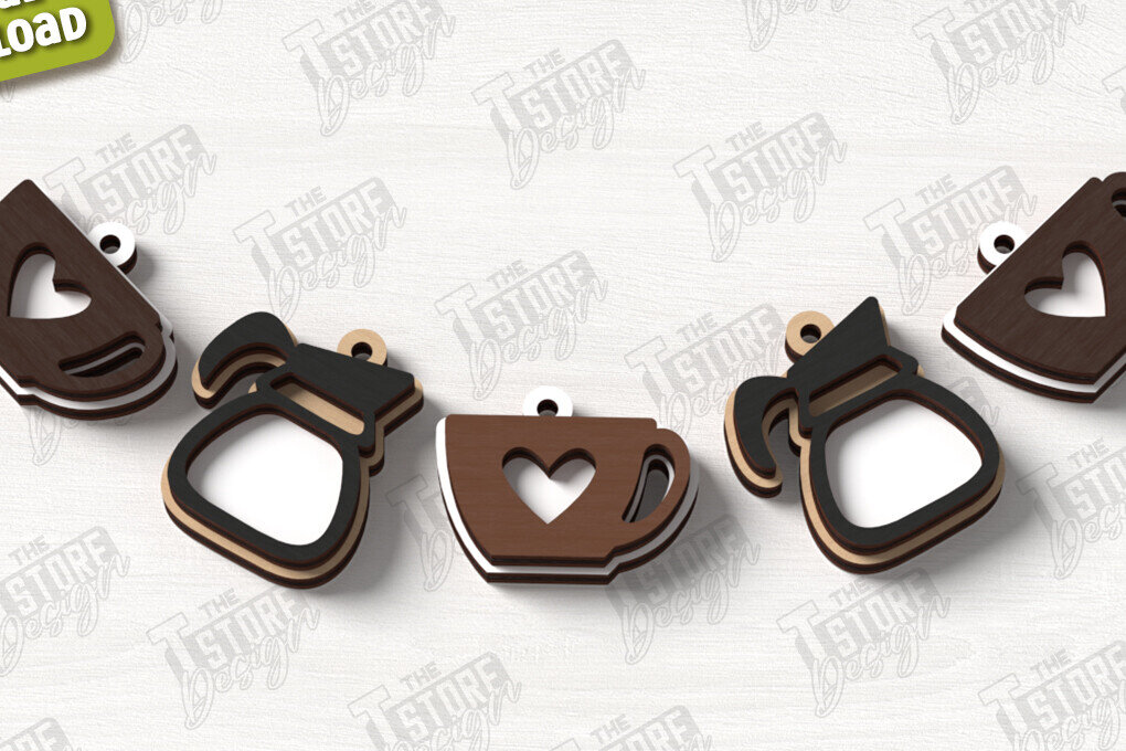 Intra απο ξύλο plywood 3mm-4mm πάχος - Coffee Sign Cut Laser | Καφενείο Δίασταση 30x20 cm INTRAFABR-123369634