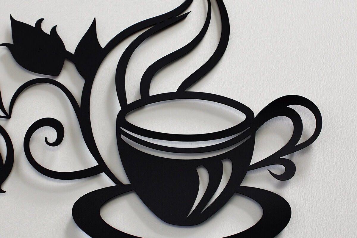 Σετ των 3 Intra απο ξύλο plywood 3mm-4mm πάχος - Διακόσμηση τοίχου καφέ Laser Cut Σχέδιο  Δίασταση 4x4 cm INTRAFABR-99547777