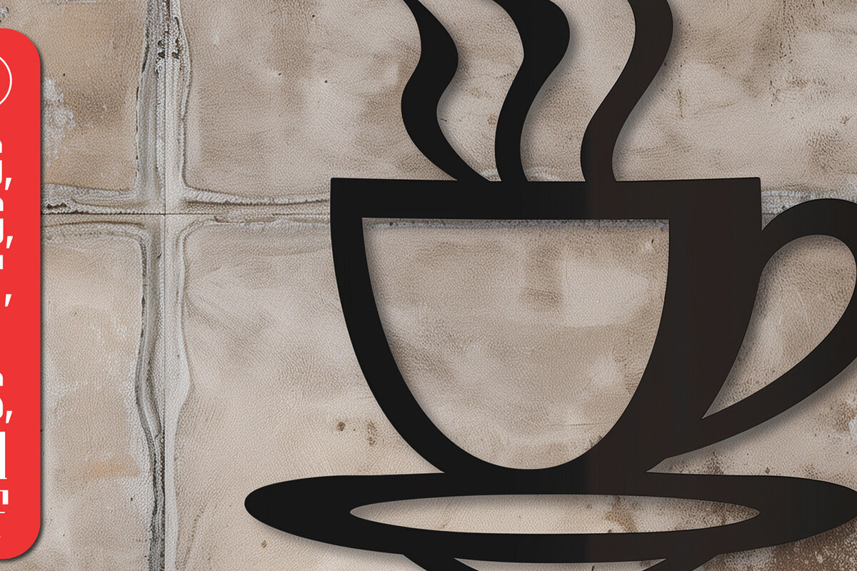 Σετ των 3 Intra απο ξύλο plywood 3mm-4mm πάχος - Διακόσμηση τοίχου καφέ Laser Cut Σχέδιο  Δίασταση 4x4 cm INTRAFABR-99566650