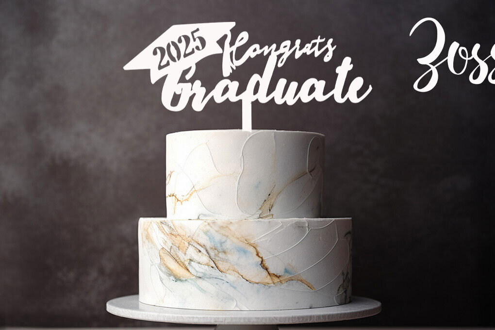 Intra απο ξύλο plywood 3mm-4mm πάχος - Συγχαρητήρια Graduate Cake Topper  Δίασταση 30x20 cm INTRAFABR-118761141