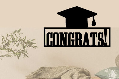 Intra απο ξύλο plywood 3mm-4mm πάχος - Συγχαρητήρια!  κοπής με λέιζερ μεταλλικού τοίχου Δίασταση 40x50 cm INTRAFABR-87199636