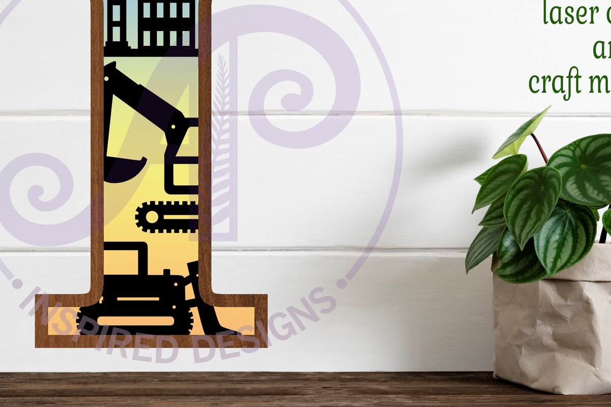 Intra απο ξύλο plywood 3mm-4mm πάχος - Κατασκευή Large I Wall Letter 3 Layer Δίασταση 30x20 cm INTRAFABR-115467402