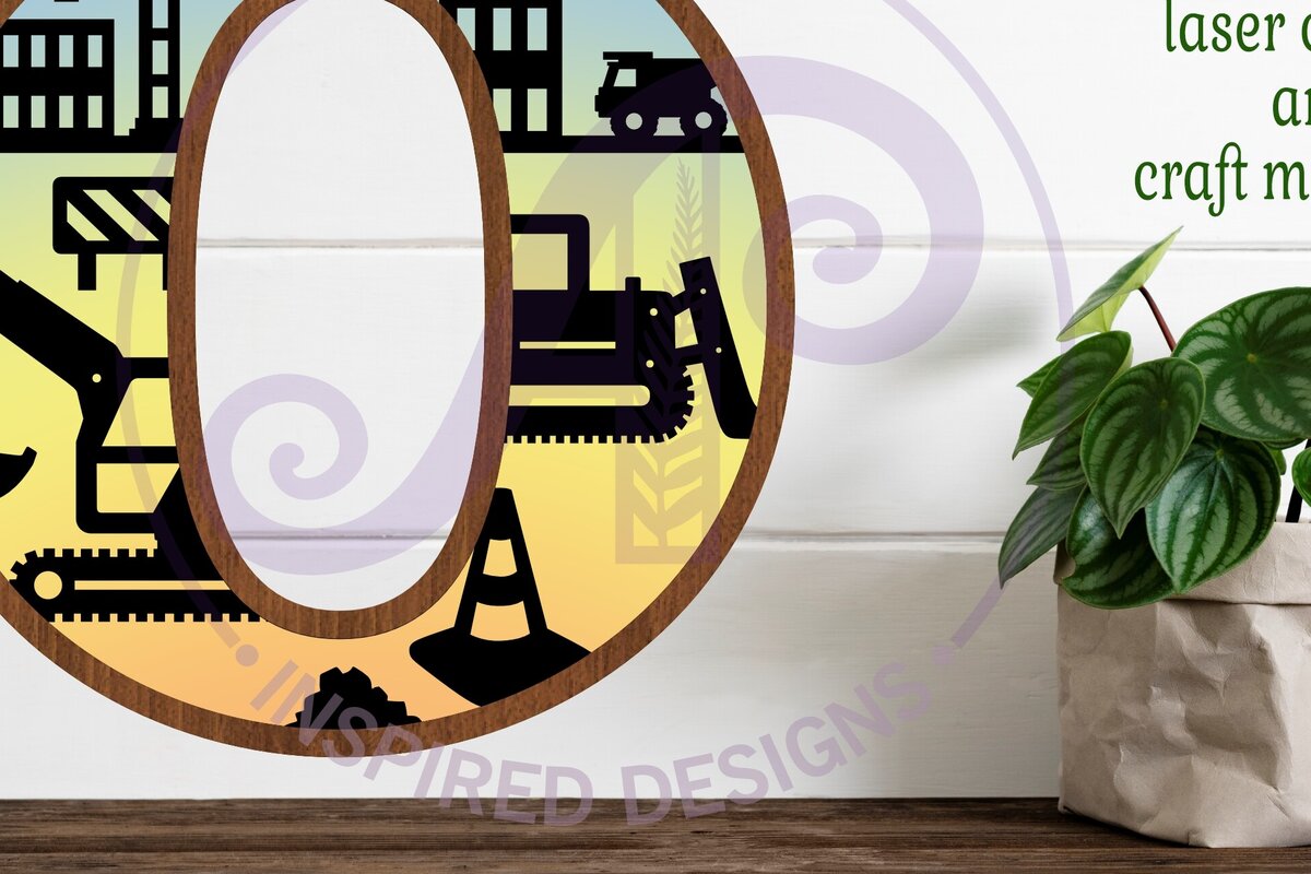 Intra απο ξύλο plywood 3mm-4mm πάχος - Κατασκευή Large O Wall Letter 3 Layer Δίασταση 30x20 cm INTRAFABR-115467234