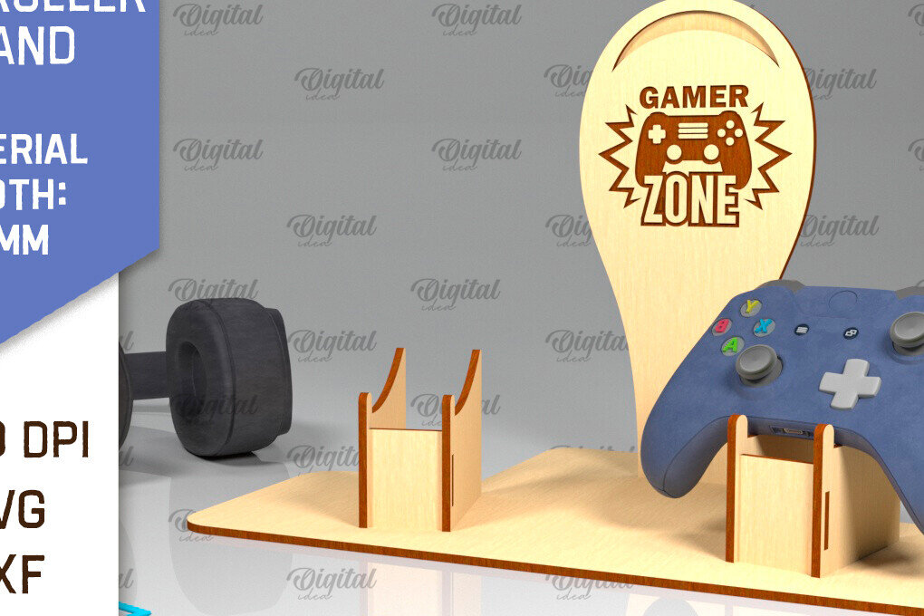 Σετ των 2 Intra απο ξύλο plywood 3mm-4mm πάχος - Ελεγκτής Ξύλινη βάση  Δίασταση 30x20 cm INTRAFABR-99887720