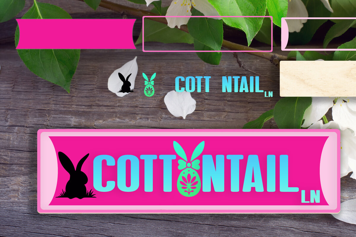 Σετ των 3 Intra απο ξύλο plywood 3mm-4mm πάχος - Πινακίδα Cottontail Lane Δίασταση 4x4 cm INTRAFABR-119395945