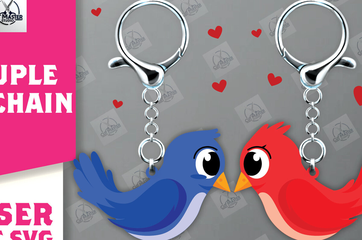 Σετ των 3 Intra απο ξύλο plywood 3mm-4mm πάχος - Μπρελόκ Ζευγάρι Laser Cut  Δίασταση 4x4 cm INTRAFABR-112811360