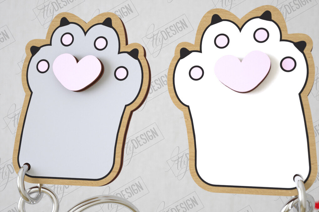 Σετ των 3 Intra απο ξύλο plywood 3mm-4mm πάχος - Μπρελόκ Ζευγαριού | Δώρο του Αγίου Βαλεντίνου Δίασταση 4x4 cm INTRAFABR-108896019