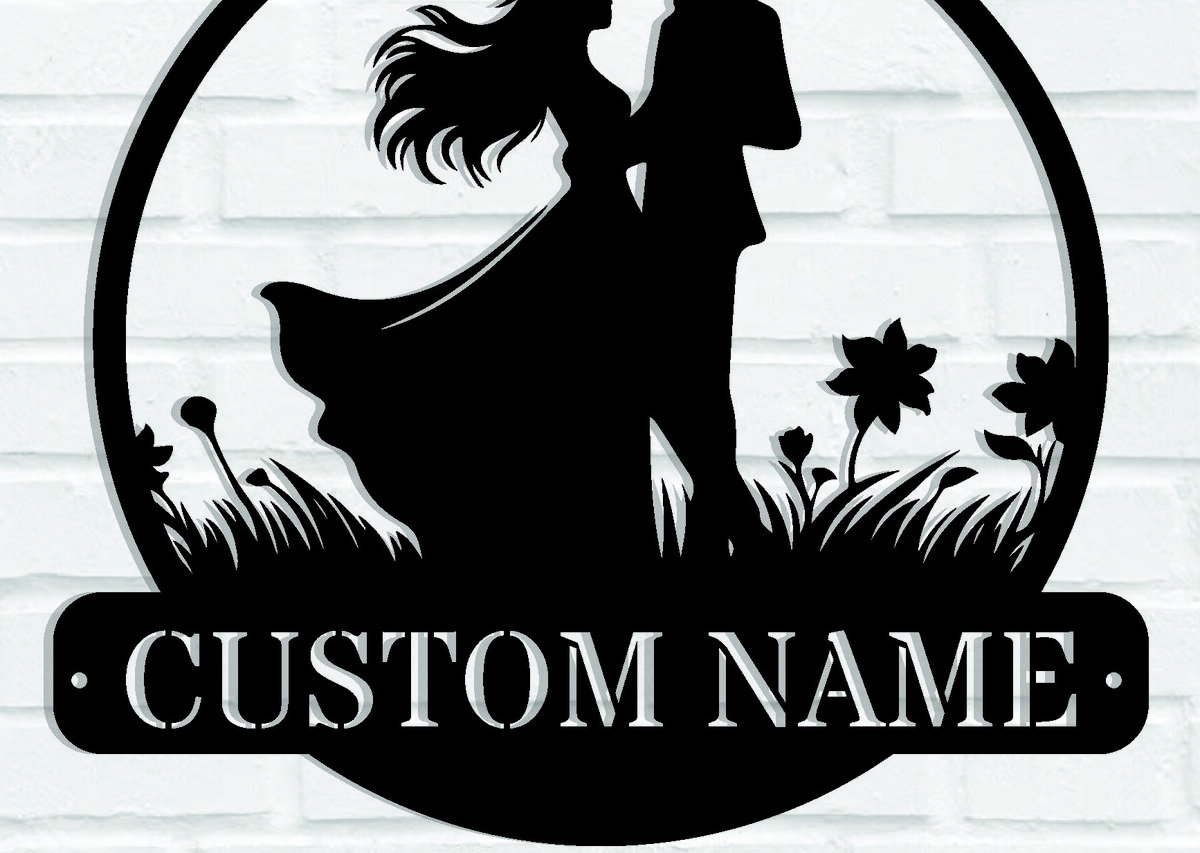 Intra απο ξύλο plywood 3mm-4mm πάχος - Ζευγάρι Valentine μεταλλικό σημάδι Δίασταση 3600x3600 cm INTRAFABR-113147258