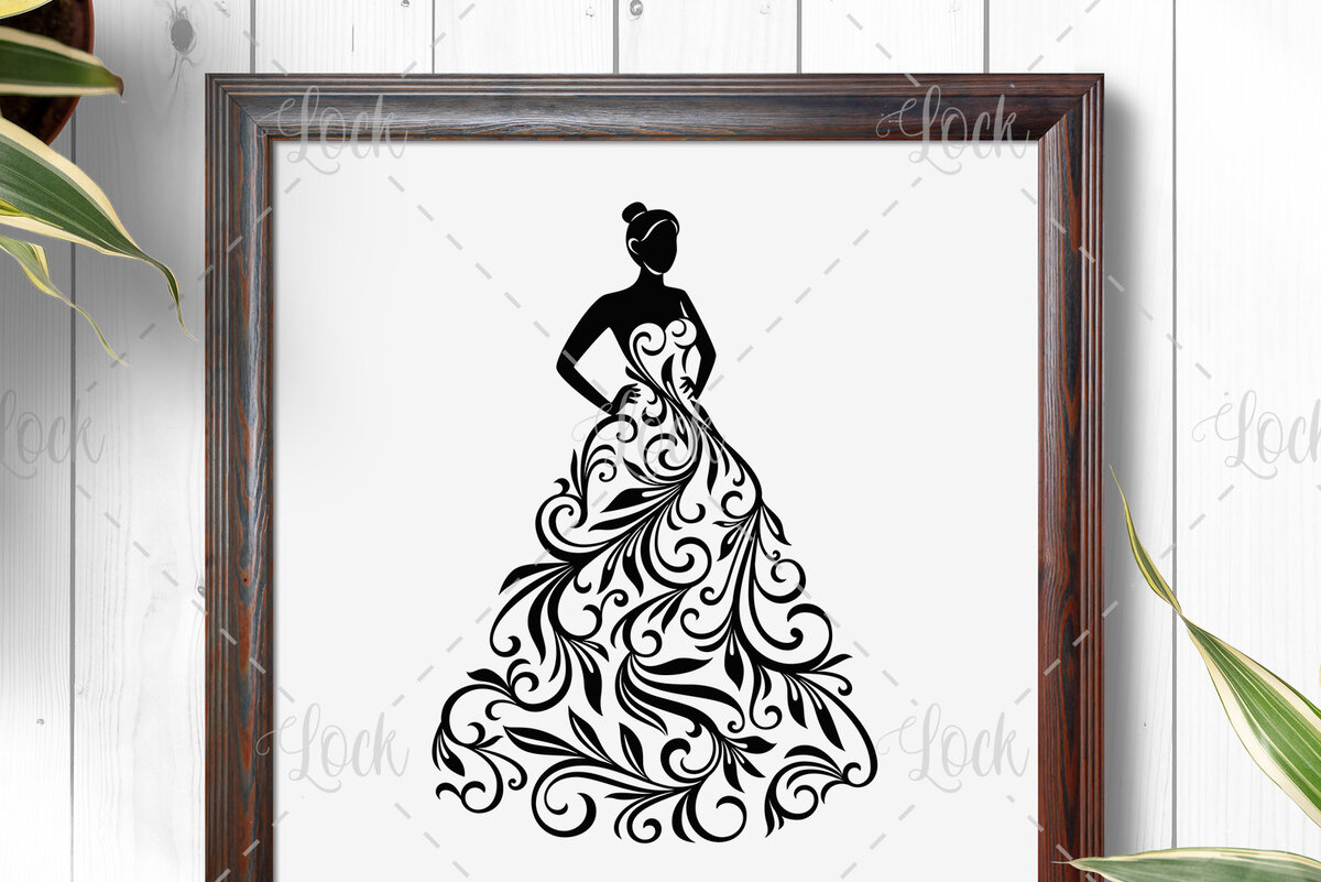 Intra απο ξύλο plywood 3mm-4mm πάχος - Ζευγάρι Γάμος , Γυναίκα με φόρεμα  Δίασταση 30x20 cm INTRAFABR-12793130