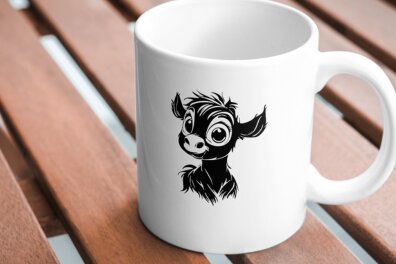 Σετ των 2 Intra απο ξύλο plywood 3mm-4mm πάχος - Αγελάδα  DXF Δίασταση 20x20 cm INTRAFABR-104361079