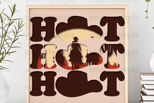 Intra απο ξύλο plywood 3mm-4mm πάχος - Καπέλο Cowboy Multilayered, Cowboy Hat  Δίασταση 30x20 cm INTRAFABR-80218759