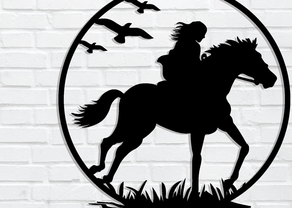 Intra απο ξύλο plywood 3mm-4mm πάχος -  με λέιζερ Cowboy Metal Wall Art Δίασταση 40x50 cm INTRAFABR-85476968