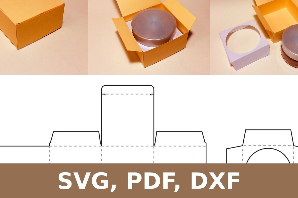 Σετ των 2 Intra απο ξύλο plywood 3mm-4mm πάχος - Κουτί κρέμας Δίασταση 20x20 cm INTRAFABR-33137563