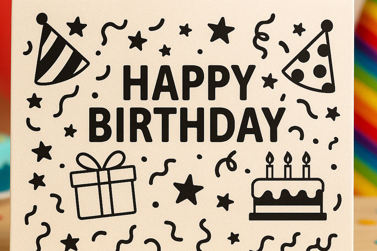 Σετ των 3 Intra απο ξύλο plywood 3mm-4mm πάχος - Cricut Δωροκάρτα γενεθλίων  Cut  Δίασταση 4x4 cm INTRAFABR-120285549