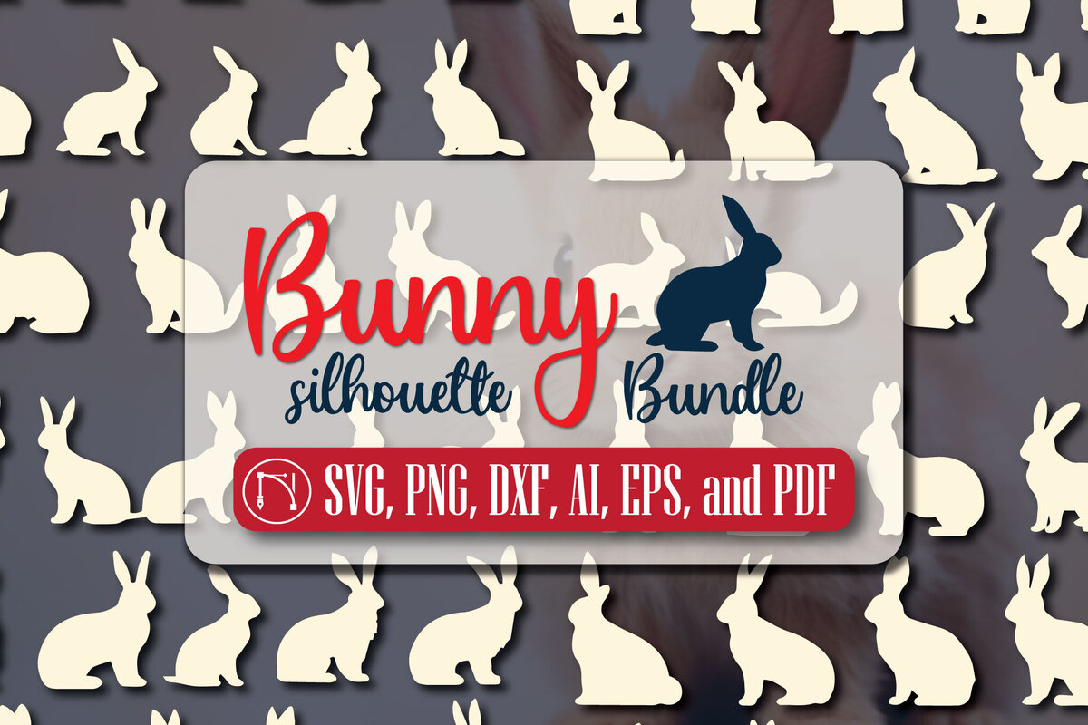 Σετ των 3 Intra απο ξύλο plywood 3mm-4mm πάχος - Cricut Bunny Silhouette  Mega Bundle Δίασταση 4x4 cm INTRAFABR-89118209