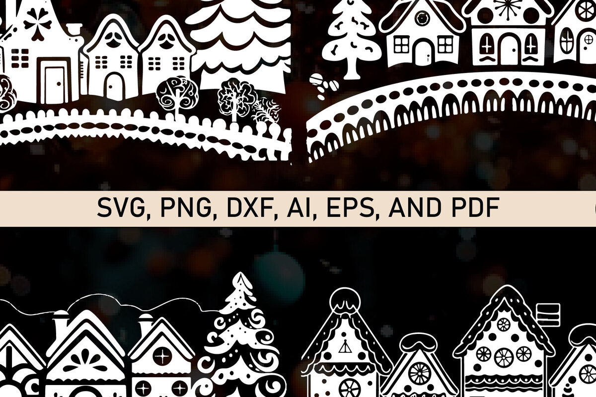 Σετ των 3 Intra απο ξύλο plywood 3mm-4mm πάχος - Σετ Cricut Candy Cane Lane Creations  Δίασταση 4x4 cm INTRAFABR-81315026