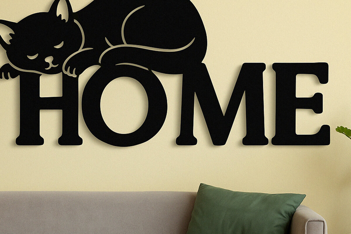 Σετ των 3 Intra απο ξύλο plywood 3mm-4mm πάχος -  Cricut Cats Art Decor  Cut File Δίασταση 4x4 cm INTRAFABR-120142052