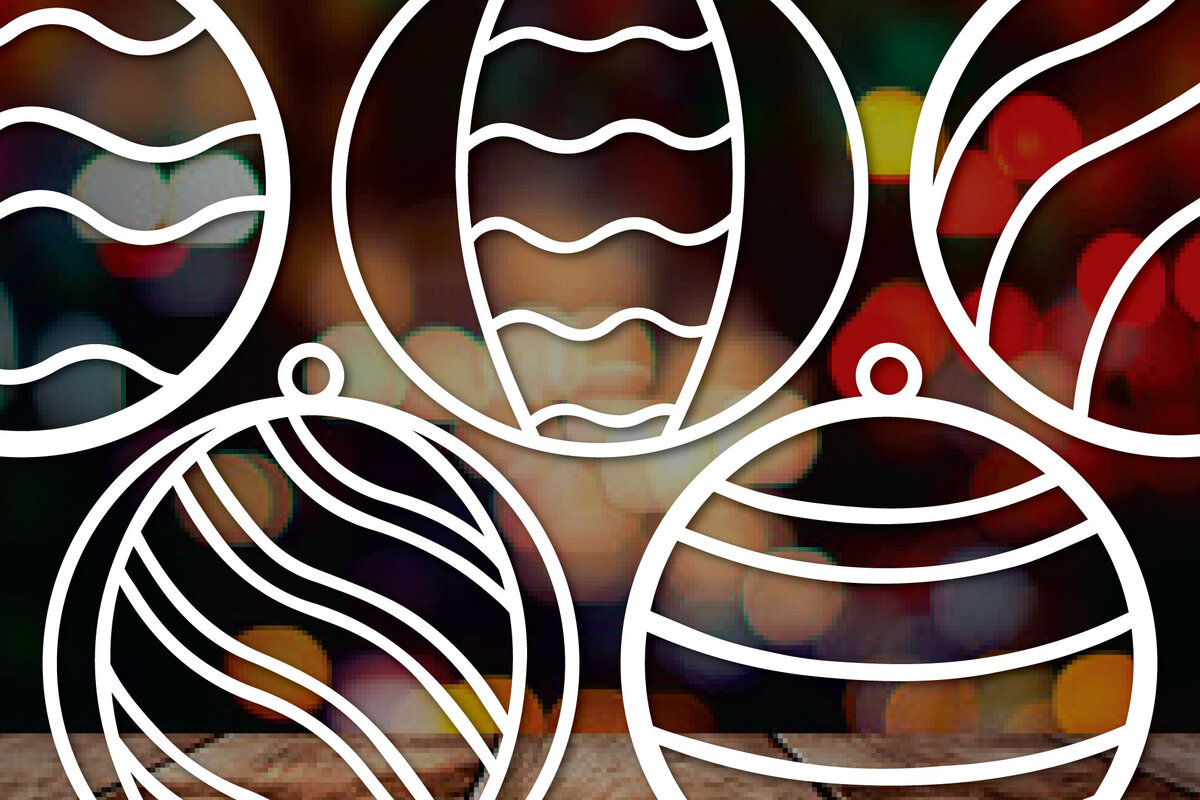 Σετ των 3 Intra απο ξύλο plywood 3mm-4mm πάχος - Πακέτο Cricut Χριστουγεννιάτικη διακόσμηση  Δίασταση 4x4 cm INTRAFABR-83362428