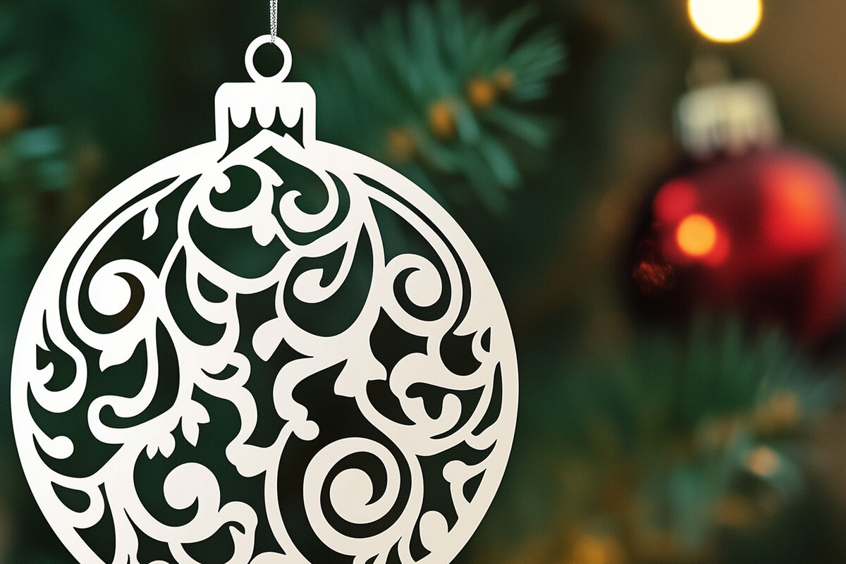 Σετ των 3 Intra απο ξύλο plywood 3mm-4mm πάχος - Cricut Χριστουγεννιάτικο Στολίδι  Cut  Δίασταση 6x6 cm INTRAFABR-107432302