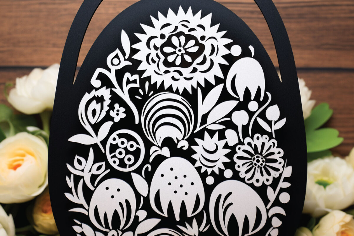 Σετ των 3 Intra απο ξύλο plywood 3mm-4mm πάχος - Cricut Πασχαλινό καλάθι Papercut  Δίασταση 4x4 cm INTRAFABR-89992369