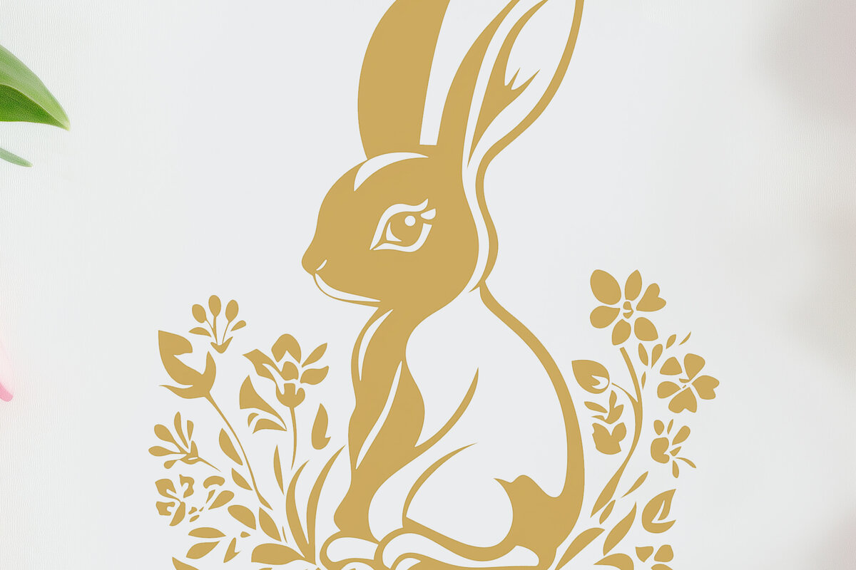 Σετ των 3 Intra απο ξύλο plywood 3mm-4mm πάχος - Cricut Easter Bunny  Cut  Δίασταση 4x4 cm INTRAFABR-118544400