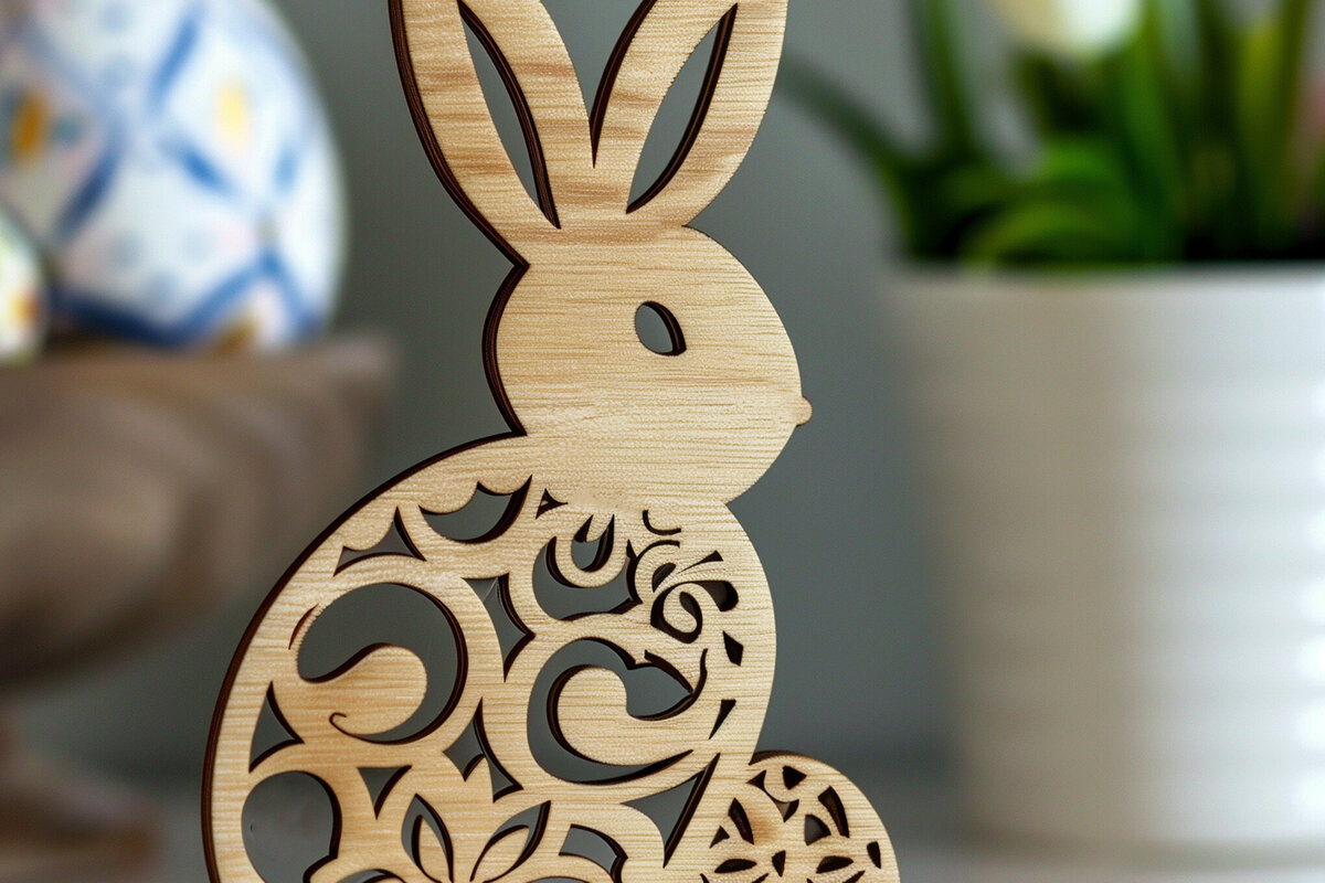 Σετ των 3 Intra απο ξύλο plywood 3mm-4mm πάχος -  Cricut Πασχαλινό  Δίασταση 4x4 cm INTRAFABR-92115806