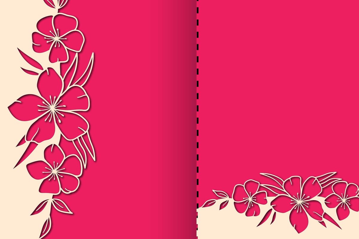 Intra απο ξύλο plywood 3mm-4mm πάχος - Πακέτο κάρτας γάμου Cricut Floral  Δίασταση 20x20 cm INTRAFABR-70357541