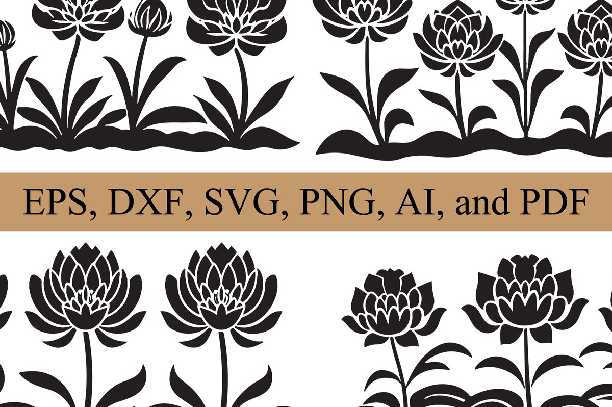 Intra απο ξύλο plywood 3mm-4mm πάχος - Πακέτο υ Cricut Flowers  Cut Δίασταση 30x20 cm INTRAFABR-80786235