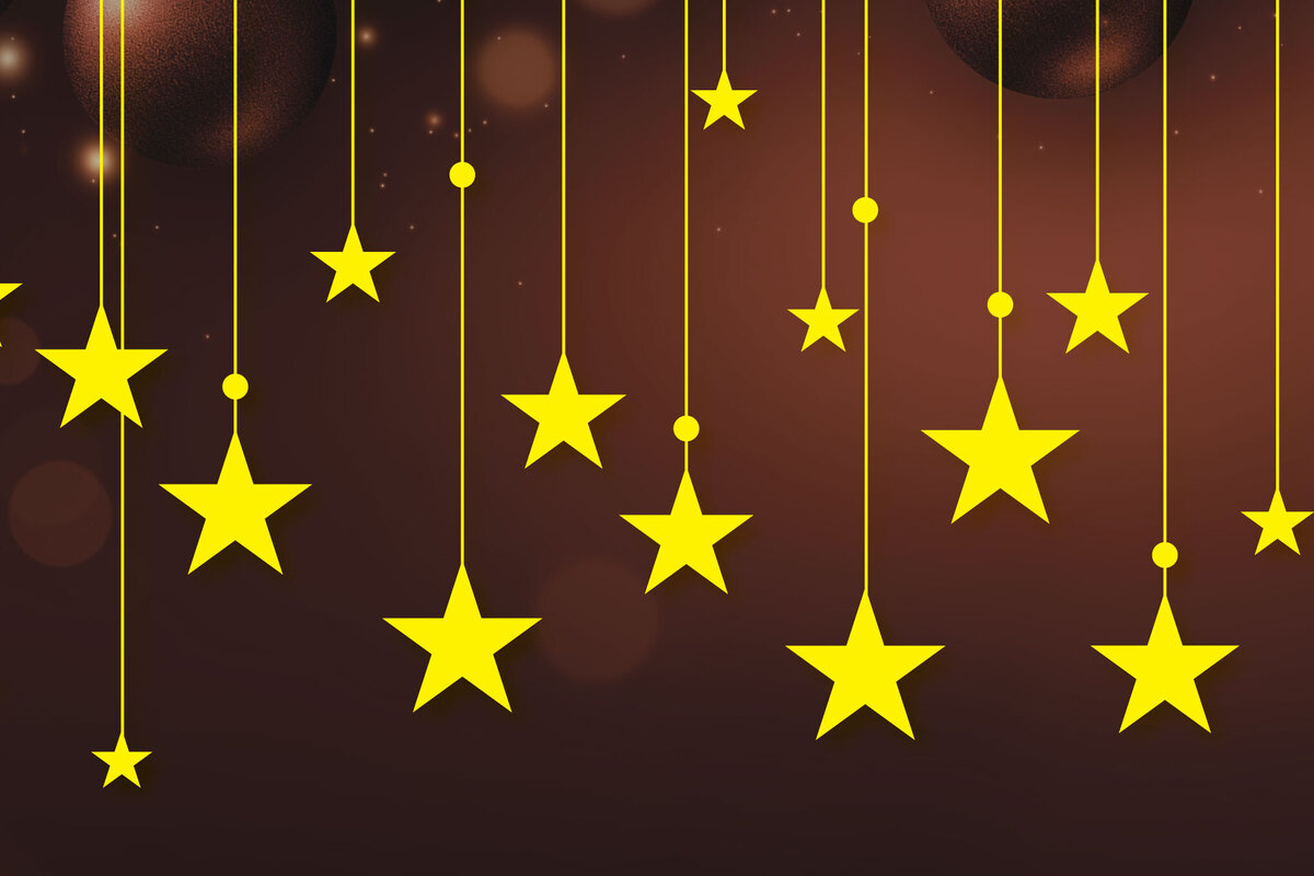 Σετ των 3 Intra απο ξύλο plywood 3mm-4mm πάχος - Πακέτο Cricut Hanging Holiday Star  Δίασταση 6x6 cm INTRAFABR-82906941