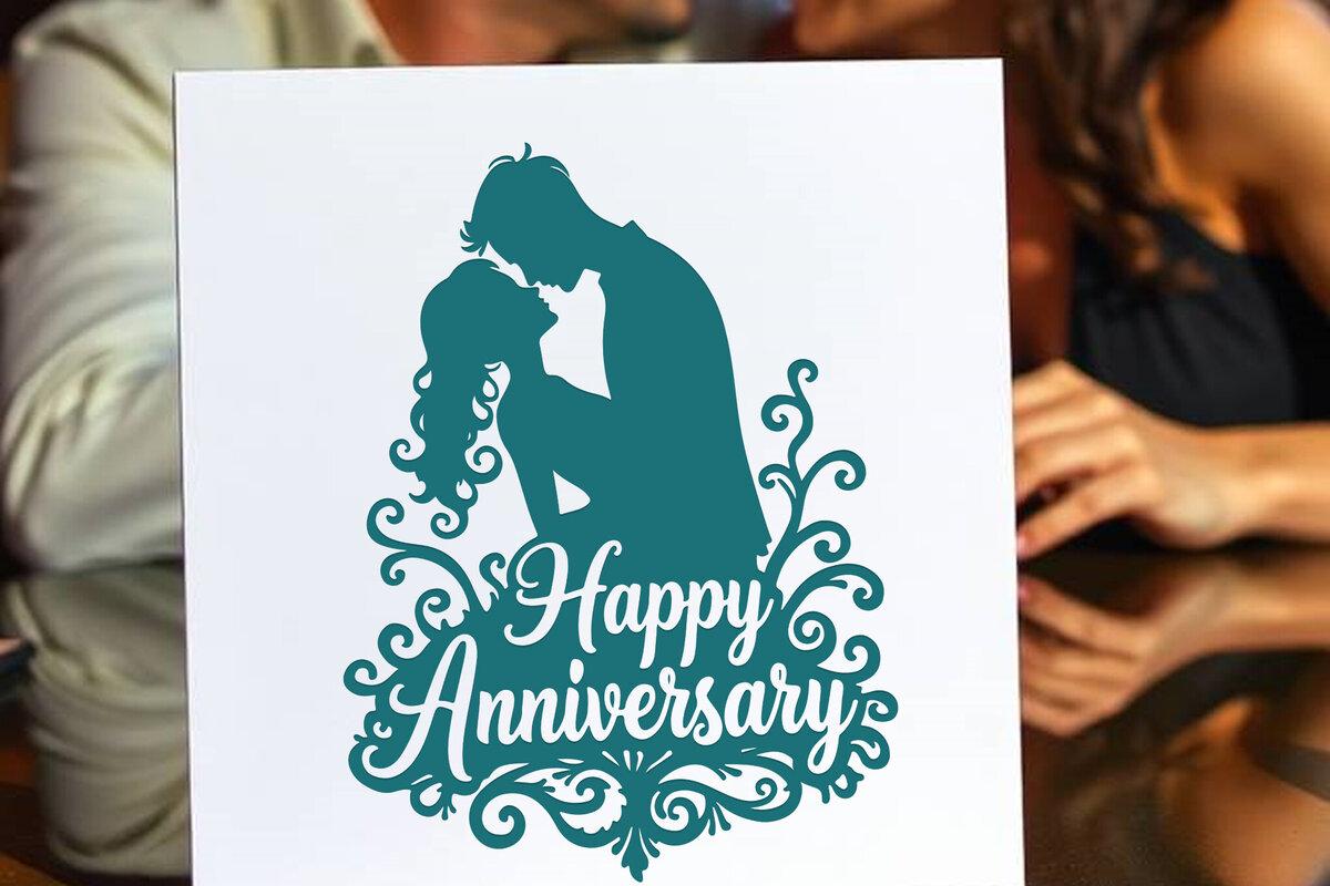 Σετ των 3 Intra απο ξύλο plywood 3mm-4mm πάχος - Cricut Happy Anniversary Card  Δίασταση 20x20 cm INTRAFABR-119775833