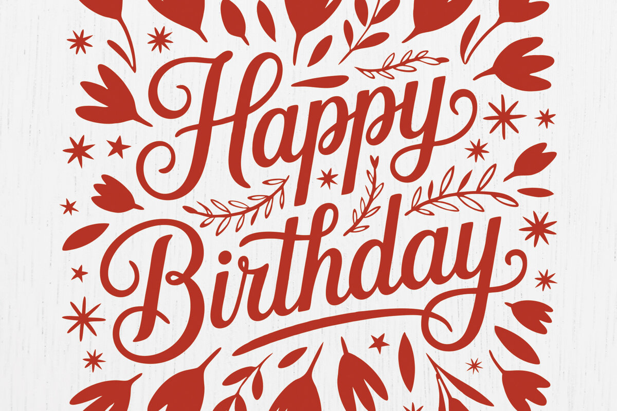 Σετ των 2 Intra απο ξύλο plywood 3mm-4mm πάχος - Cricut Happy Birthday Card  Design 4 Δίασταση 20x20 cm INTRAFABR-121214639